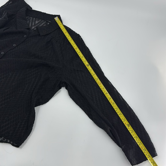 TORRID Women’s Black Sheer Long Sleeve Top Plus Size 2 EUC - Picture 11 of 14